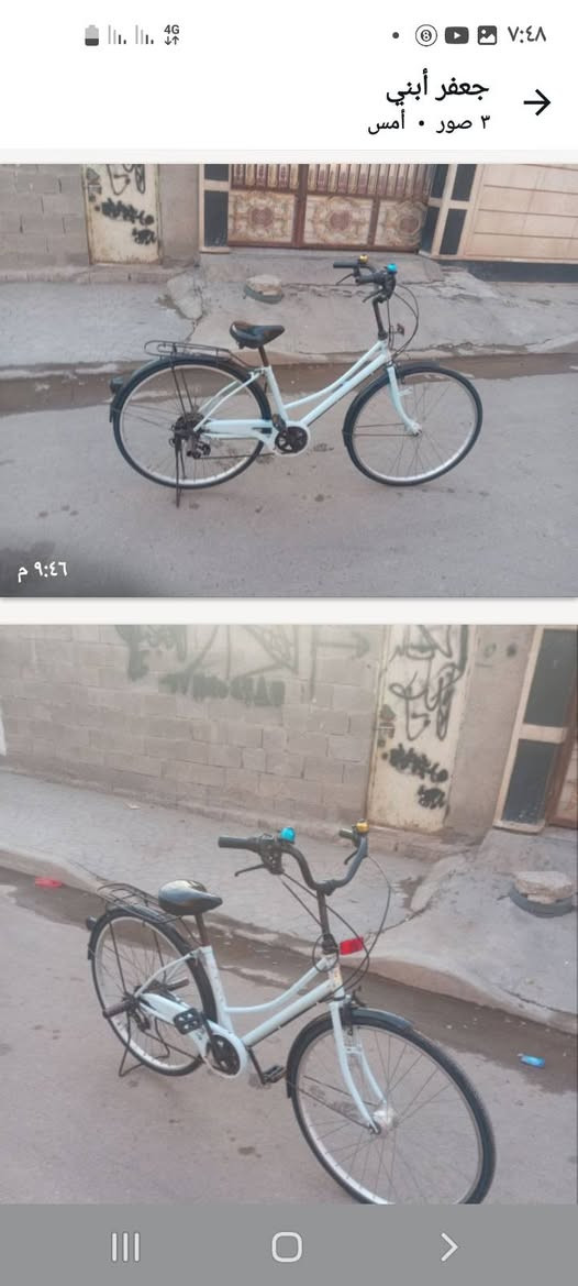 بايسكل للبيع بناتي سعره 50 وبي مجال حك لجية بغداد لمعامل لعماري
***********  احمد لمياحي
