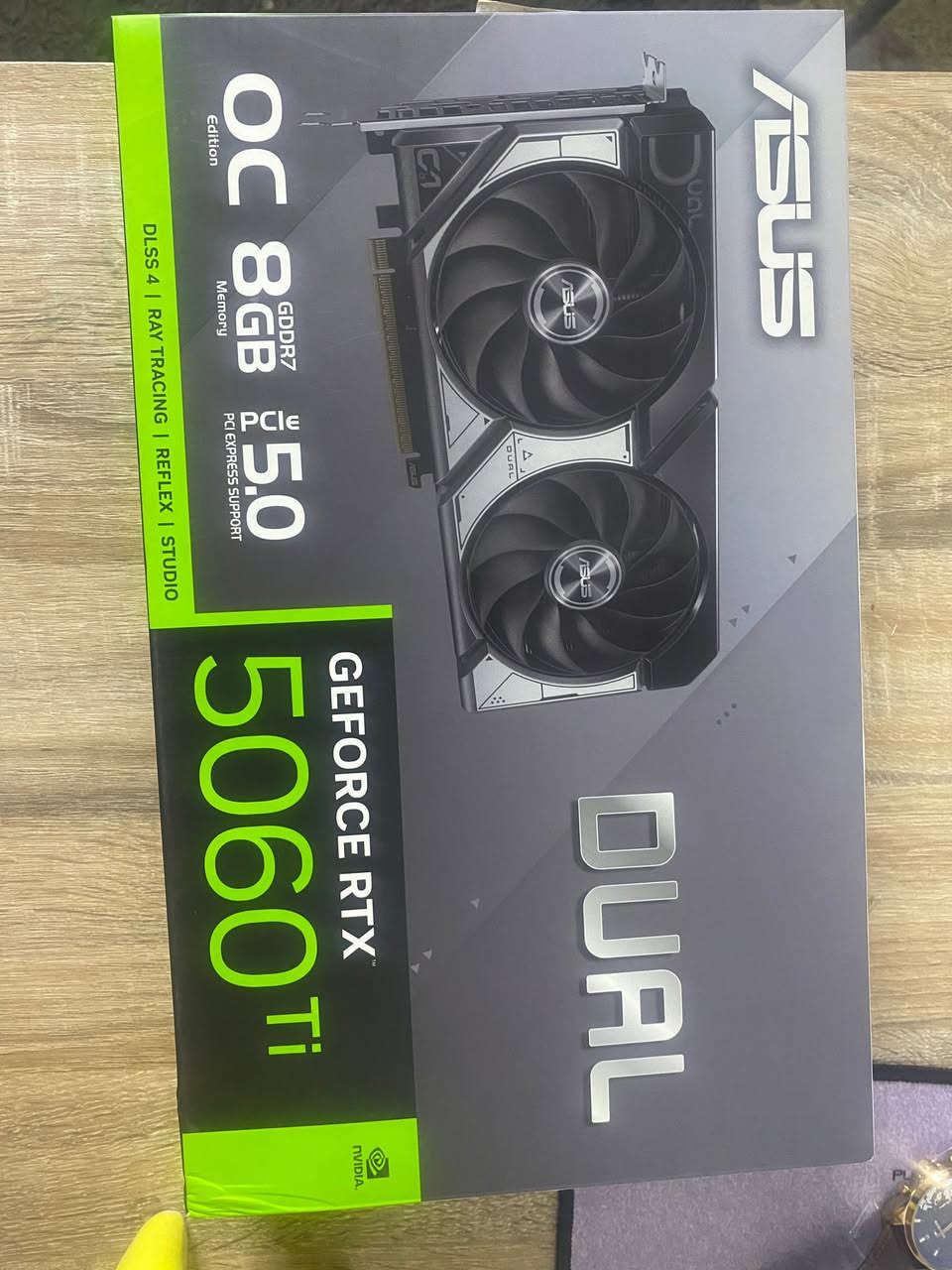 السلام عليكم 
كرت asus 5060ti 8g نضيف جدا استخدام ٧ اشهر 
سعرة ٥٨٠ الف 
عنواني الغزالية تجي تفحص وتاخد


**إذا كنت صاحب هذا الإعلان وتريد حذفه لأي سبب، رجاءا أرسل رسالة إلى الدعم الفني**