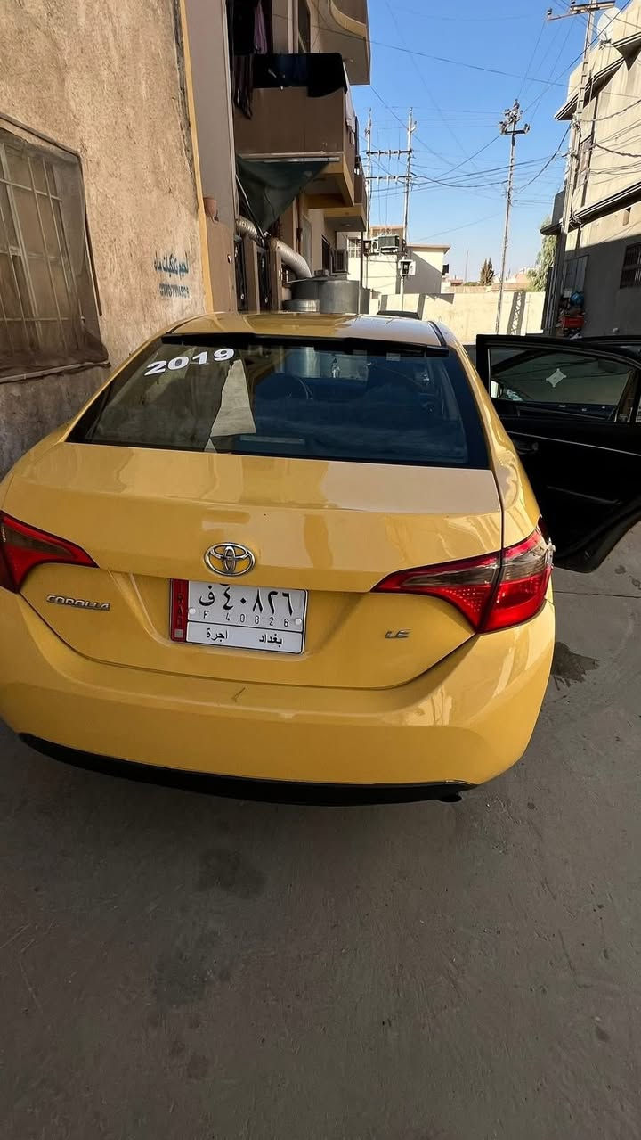 س
كورولا تكسي موديل 2019 مواصفات Le 

حادث جاملغ وبنيد 

رقم بغداد جديد 

سنوية جديد باقي بس استلام 

بطاقة بانزين 

منضومة غاز جديدة

سيارة نضيفة 

السعر 145 بي مجال قليل 

مكاني كركوك *********** متوفر واتساب
                     *********** للأتصال
