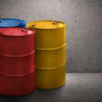 براميل دهن • فاغرة