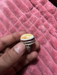 خاتم عقيق يماني • فضة نقية • مقتنيات نادرة