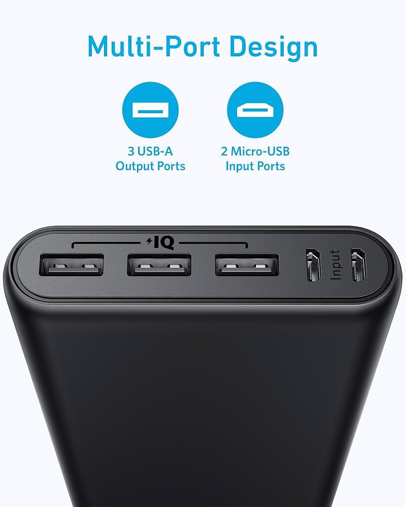 باور بنك أنكر الأصلي الماني وزن ثكيل وحجم عملاق 
بسعة ضخمة (Anker PowerCore 26800mAh)
لكل من يبحث عن الطاقة اللامتناهية أثناء السفر والرحلات، معروض للبيع باور بانك Anker Series 3 الأصلي بحجمه العملاق وأدائه الجبار.✨ 
أبرز المواصفات والمميزات
سعة هائلة: 26,800 مللي أمبير  96.48 واط
يكفيك لشحن هاتفك لأكثر من أسبوع.3 منافذ شحن: إمكانية شحن 3 أجهزة ذكية في وقت واحد بكفاءة عالية.سرعة شحن مضاعفة: مدعم بتقنيات PowerIQ و VoltageBoost الحصرية لشحن أجهزتك بأقصى سرعة آمنة.إعادة شحن سريعة جدًا: يحتوي على منفذي إدخال (Dual Micro-USB) لإعادة شحن الباور بانك نفسه خلال 6 ساعات فقط (أسرع بمرتين من الشواحن العادية).أمان متكامل: نظام MultiProtect لحماية أجهزتك من التيار الزائد والحرارة المرتفعة.🔋 قدرة الشحن التقريبية:شحن هواتف الآيفون حتى 6 مرات كاملة.شحن هواتف سامسونج جالكسي أكثر من 5 مرات.شحن الأجهزة اللوحية (الآيباد) أكثر من مرتين

السعر 45 مع توصيل الحجز والاستفسار خاص 
او راسلنا واتساب ***********
