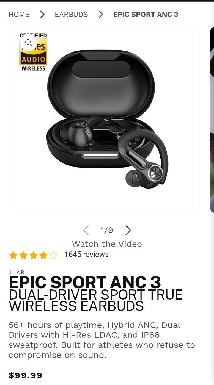 سماعة jlab epic sports ANC 3 أمريكية 50 الف

عزل ضوضاء ANC 

سبيكرين Dual driver 1DD+1 Knowles BA 

مضادة للماء و الغبار IP66 

مستعملة اخت الجديدة

سعرها الرسمي 99 دولار

توصيل لكل المحافظات ب5


**إذا كنت صاحب هذا الإعلان وتريد حذفه لأي سبب، رجاءا أرسل رسالة إلى الدعم الفني**