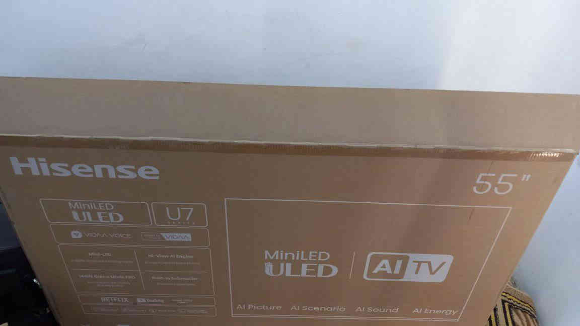 السلام عليكم شاشه هايسنس U7Q 2025 الي هيه أحدث موديل ب U7 وأفضل موديل شاشه mini led الغني عن التعريف شاشه فول من جميع النواحي استعمال شهر تقريبا الشاشه نضيفه جدا باقي المواصفات تكدرون تشوفون على كوكل محتاج فلوس واريد ابيعه الله شاهد رايده ب 850 الف مكاني بغداد الأمين الثانية رقمي ***********
