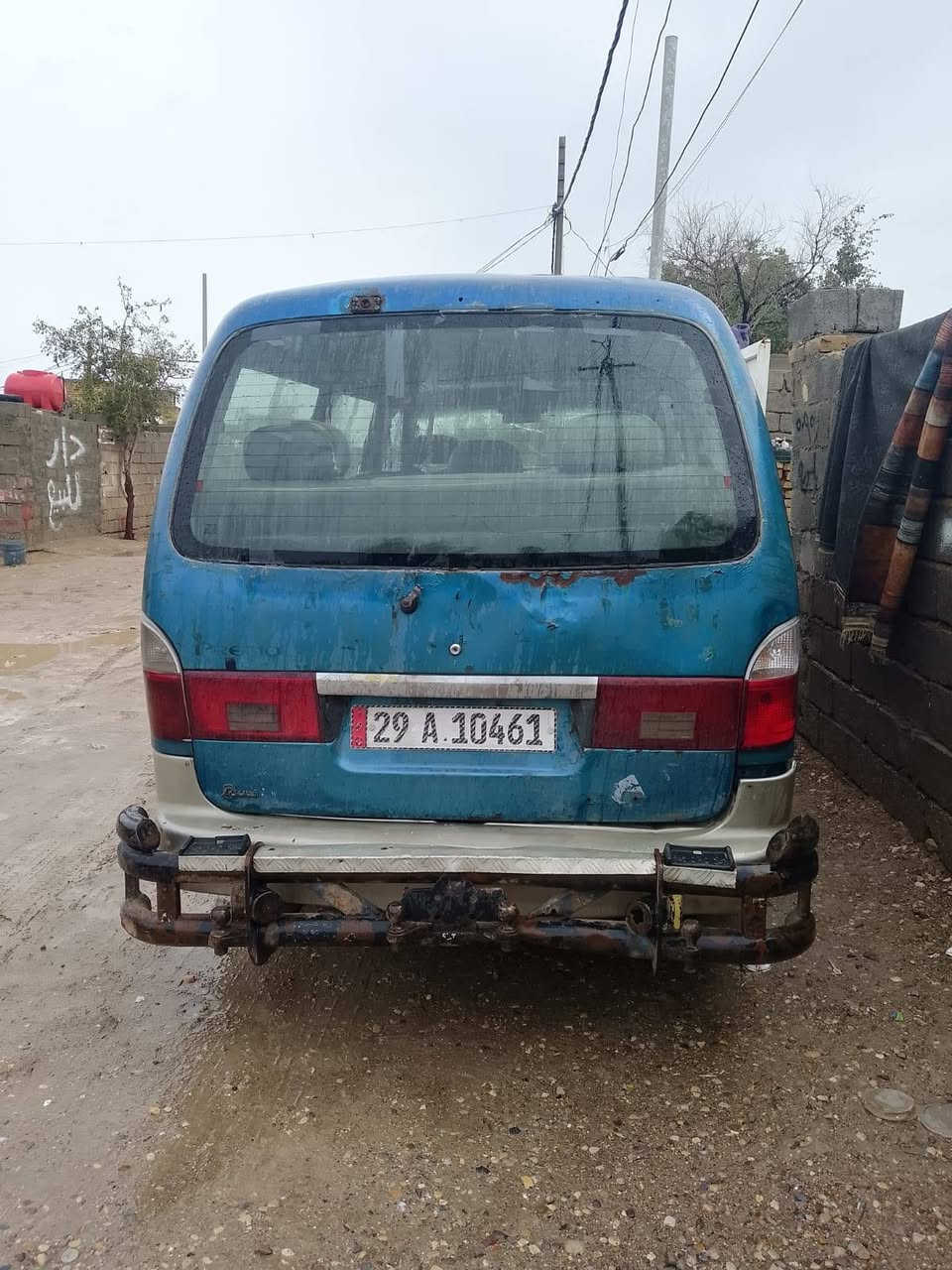 سلام عليكم 
كيا بريجو مديل 96بسمي تحويل ثاني يوم 
سياره صفحه طويله بلادي بيهاا صبغ بس بل كصيره 
برنكيتات بس صفحت لعبري مصلح 
مكينه تبخر بيه كص قليل كير ثاني يفلت 
مكان كوت 
سعر 45 وبيهاا مجال
رقم رعيه للستفسار ‏‪0772 243 0141‬‏
