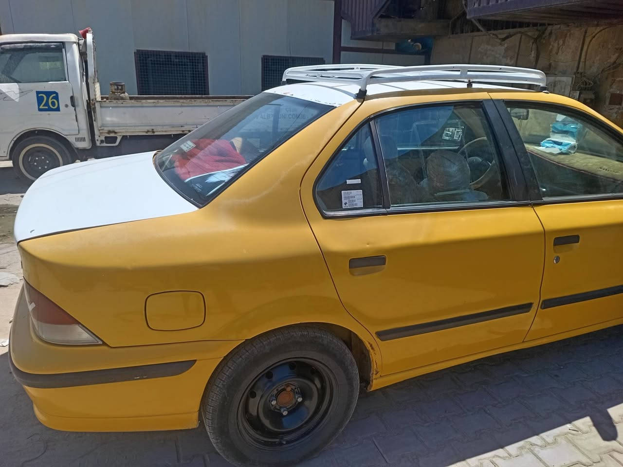من رخصة مدير الكروب. سمند للبيع او مراوس بخصوصي  سياره نضيفه يرادلهه ترتيبات بسيطه تبريد شغال كير ومحرك وكشر خير من الله السعر ٣٤ وبيهه مجال للطيبين *********** @@@
