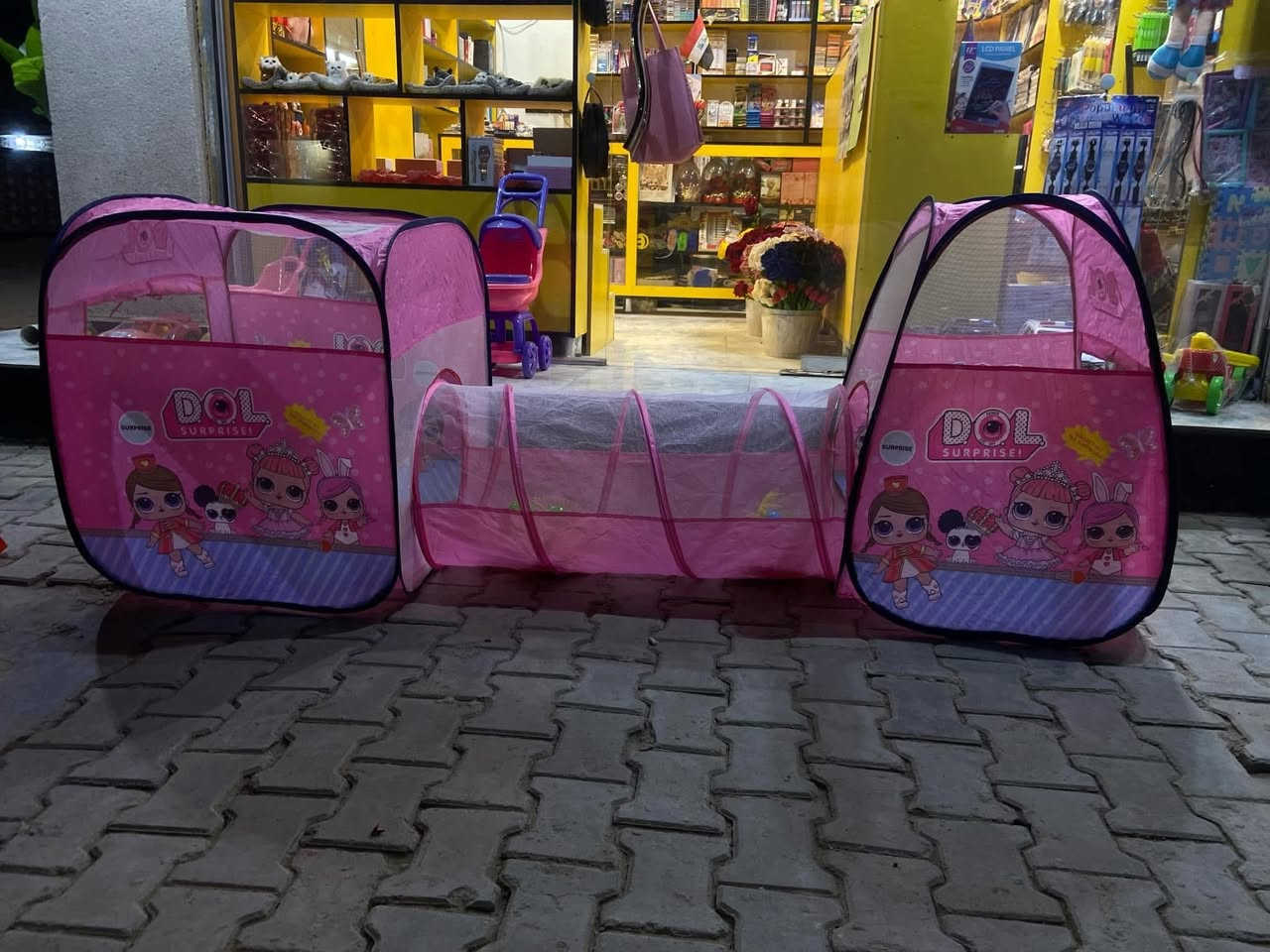 ✨🏕️ خيم أطفال ممتعة وآمنة! 🏕️✨

حوّل وقت اللعب إلى مغامرة لا تُنسى مع خيم الأطفال الرائعة لدينا!
صممت خصيصًا لتكون:
✅ خفيفة الوزن وسهلة التركيب
✅ آمنة ومريحة
✅ ألوان ورسومات جذّابة تبهج الصغار
✅ مثالية للاستخدام داخل المنزل أو في الحديقة

🌟 متعة، خيال وإبداع في مكان واحد! 🌟

📞 للحجز أو الاستفسار: [رقم الهاتف]
📍 زورونا في: [اسم المتجر/الموقع]

🎈 خيم الأطفال... عالم خاصّ لصغاركم! 🎈
#مكتبة_الولاية كوت حي جهاد نهايه شارع صبر
***********
