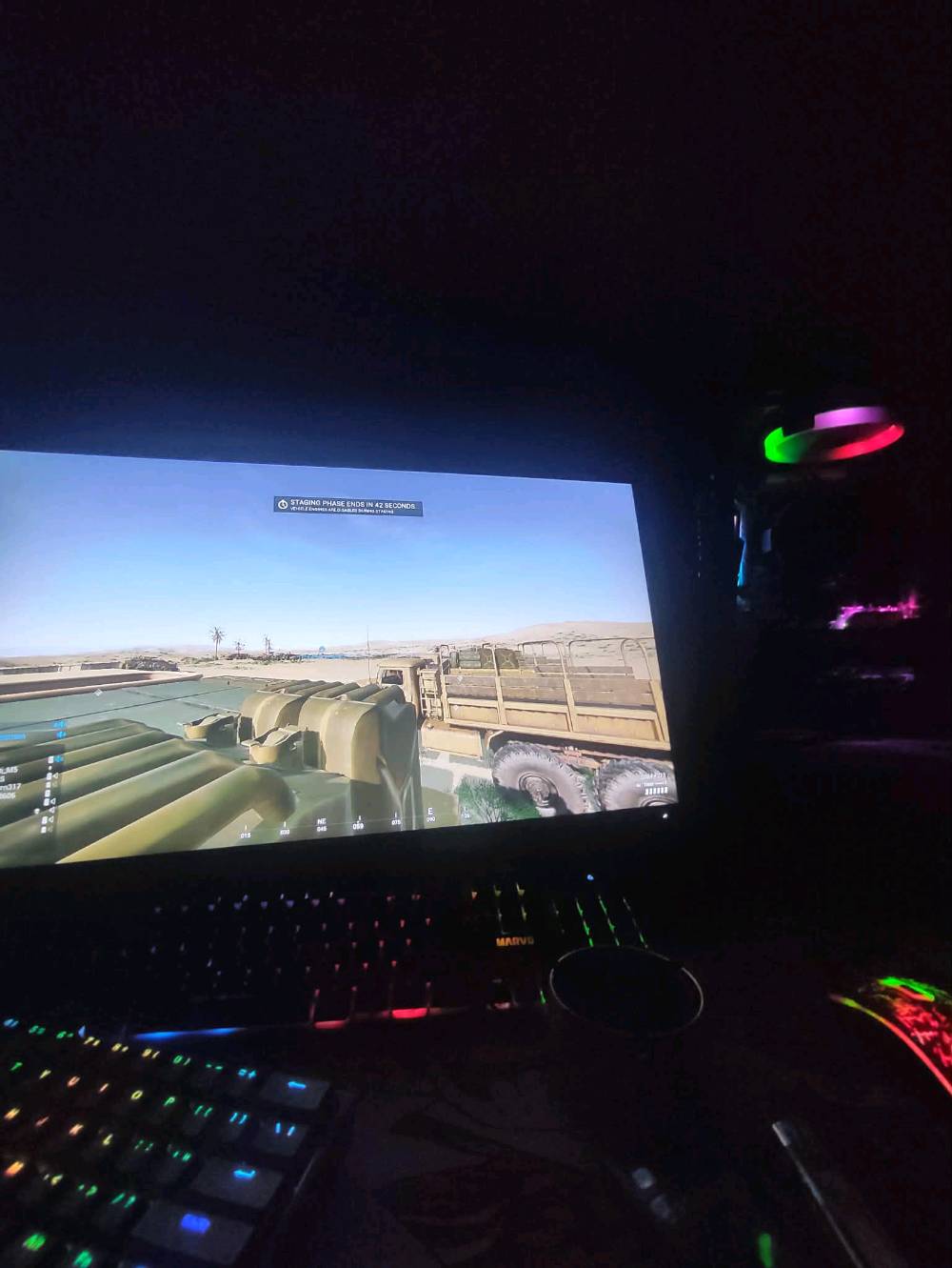 Rx 580 8gb 
Ryzn 5 2600x
Asrok B450m steel legend
Ram 16gb 
1tb ميكانيكي
1tb ssd 
128 ssd
pws 500 Rocket
السعر 500 مكاني نجف توصيل ماعندي + حساب ستيم بي لعبة سكواد 