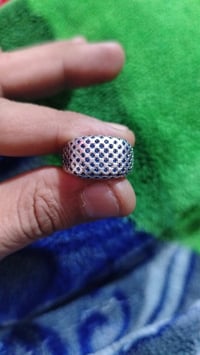 خاتم • ياقوت أزرق • مرصع