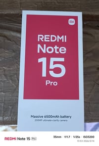 ريدمي نوت ١٥ برو • جديد