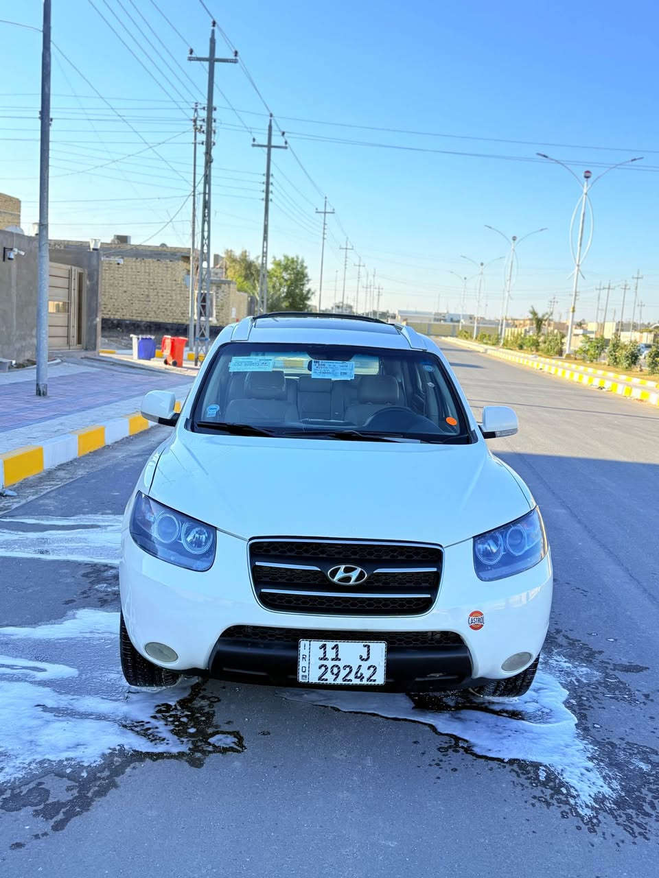 البيع سنتافيه  2009 خليجيه شريكه العامه كفاله ضربه وصبق وتبديل وفتح سياره فول موصفات ٦ سلندر ماشيه ١٧٠ الف مواصفات فتحه جلد شاشه كامره تحكم شاشات خلفيه اشاير بلمري  جلد دواخل عسلي صاج حساس خلفي رقم بغداد بسمي مشروع وطني  رقم دولي   وسياره جديده وجاهزا  وسعر ١٣٨ وبيه مجال 
***********  مكان سياره ناصريه سكان صناعي ناصرية, ذي قار
