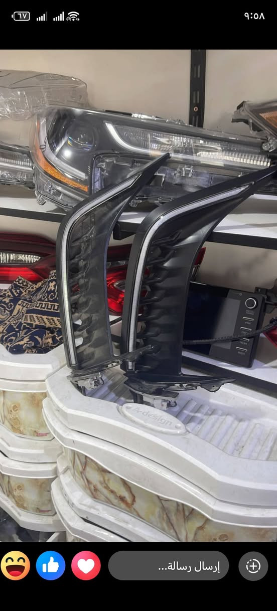 كامري 2018_2025
كل مايخص تيوتا كامري 
دشبول كامل تفرعاته 
جميع الايرباكات متوفرة
لايتات بك لايتات se_xse
غرفه صندوق كامل
بوابه
صفارة هايبرد
واتر بم
حساسات
وياله
كل ماهو يخص تيوتا كامري متوفر
مكان كركوك
*********** واتس آب 
*********** كركوك, العراق
