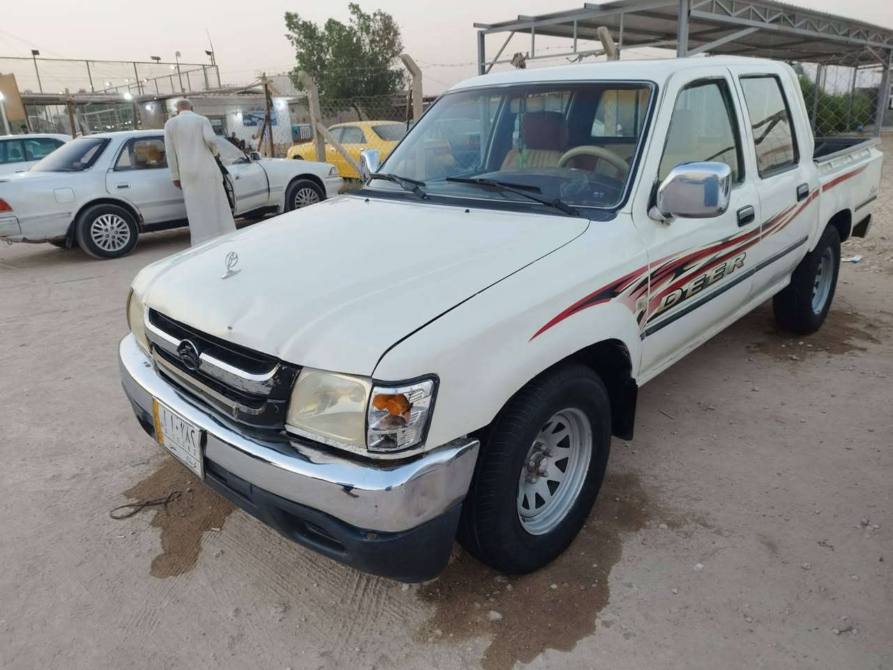 السلام عليكم
بيكم دير موديل ٢٠٠٧ رقم كربلاء الماني 
السياره مصبوغه عام جماليه ومصلحين
اخياس كير ومحرك وحداديه بحاله جيده 
تخم تاير السياره معمره تعمير جيد وجاهزه
السعر ٤٠ والشراي يدلل وإذا اكو مراوس 
بسياره ياباني اراوس ***********
