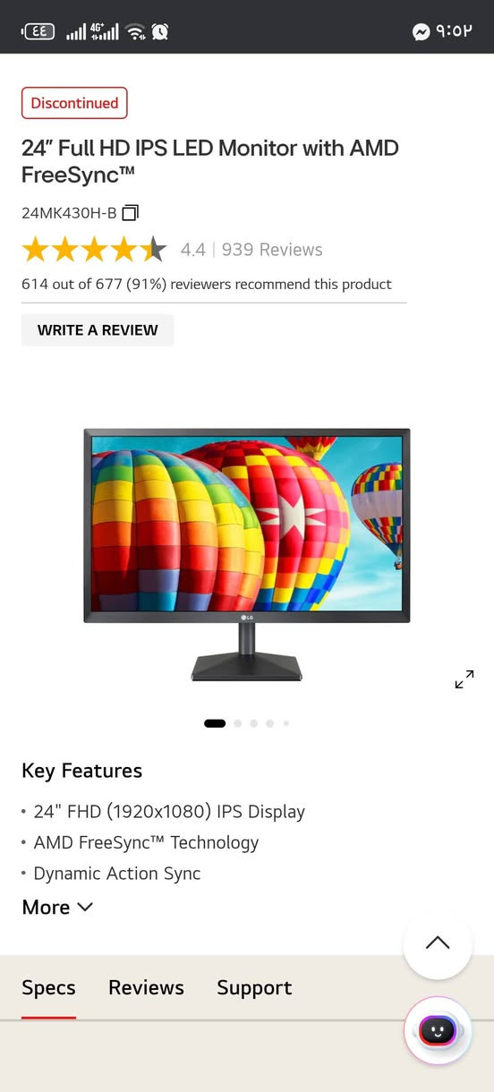 تحية طيبة للجميع
متوفر شاشات كيمنك للبيع

MSI 24 INCH IPS 200HZ 1920X1080
السعر ١٦٠ الف

24 INC IPS LG 60HZ
السعر ٧٥ الف

مكاني موصل توصيل موجود
للتواصل *********** واتسب
