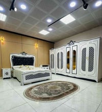 نجاره عراقية • ١٠ قطع • سرير ٢٠٠×١٦٠