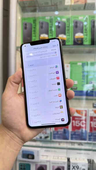 ايفون 11 برو ماكس دبل سيم كارت ذاكرة 256 بطاريه 93
مبدل شاشه فقط❗️والشاشه نوعيه كلش حلوه 3 خيارات والجهاز كله شغال 100‎%‎ بصمه الوجه كله شغال ✅✅
وبي وصل ضمان من المركز السعر 275 الف قفل 🔥🔥
بغداد / البياع شارع 20 اسم المحل مركز حسان للموبايل 
 ***********. ومتوفر خدمة توصيل
