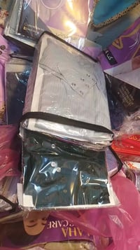 حجاب قطن • مقلم • ٦ ألوان