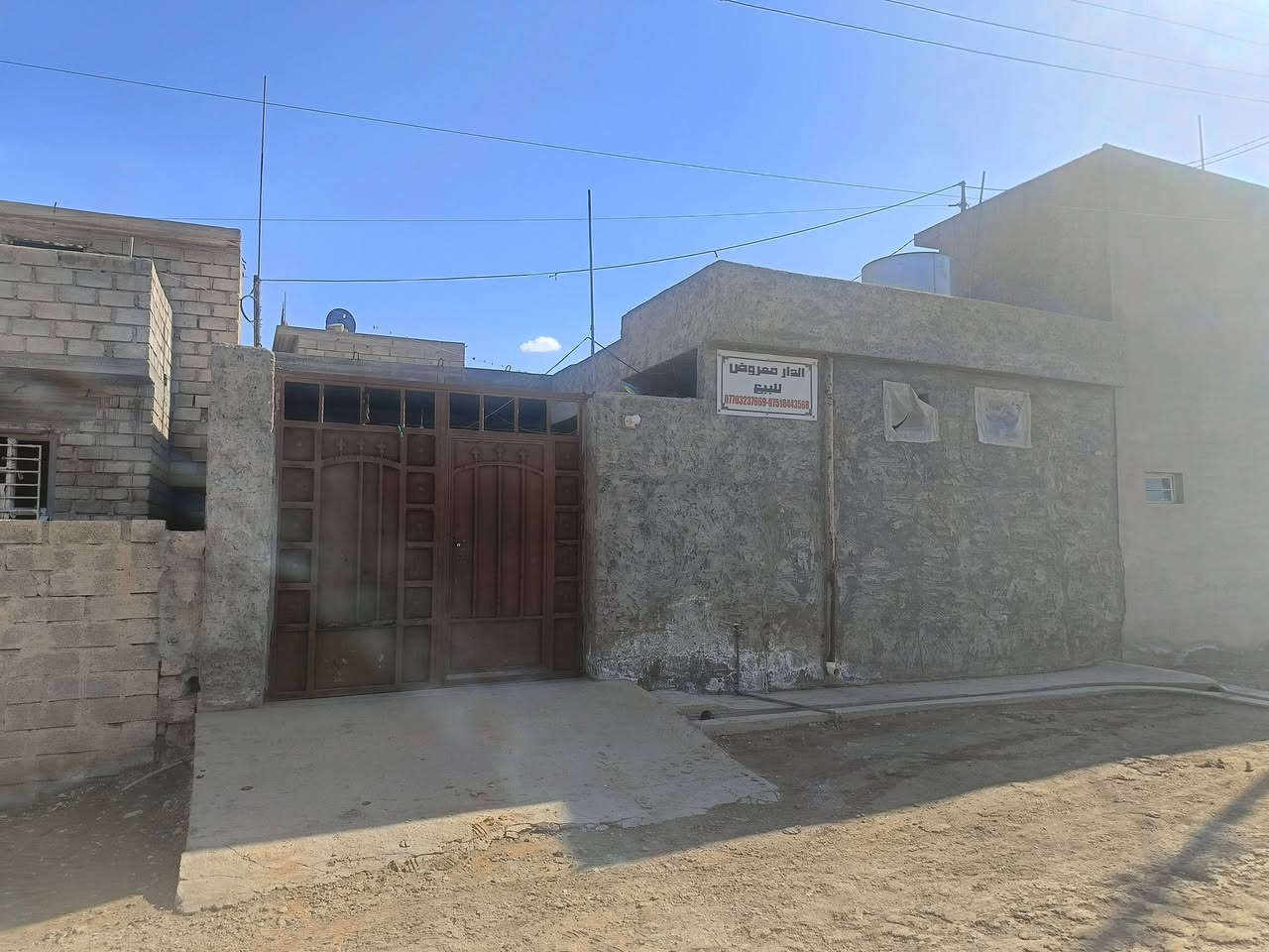 بيت البيع مساحه 160 بناء جديد  غرفتين نوم استقبال صحيات بيت حلو مرتب بكسر محراب سعر 37بي مجال شري يتصل ***********
