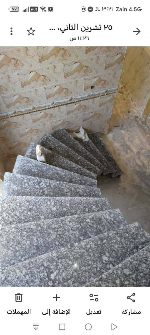 سلام عليكم خلفه سيراميك جدران ارضيه واجهيه ودرج المتر ٧ نشتغل جميع المحافظات شغل درجه اولى***********
