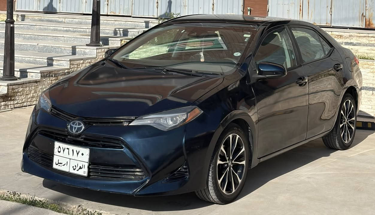 للبيع كورلا LE
السعر 132 بيها مجال 
***********
موديل 2018 
تحكم ستيرن 
تثبيت سرعه 
رادار بلادي
حجر بلادي 
ويل كب SE
كاميرا خلفي 
تايرات جديد 
كير مكينه بشرط 
داخل لونين رصاصي 
السياره جديد حيل بدون نقص 
سونارها بلمنشور صور الحادث ميطلع 
بدون دواخل بدون ايرباك 
مكان السياره ديالى خانقين
