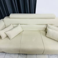 تخم تركي 4 قطع 2 كراسي و2 قنفات(8مقاعد) الخشب زان والقماش كتان  العنوا...