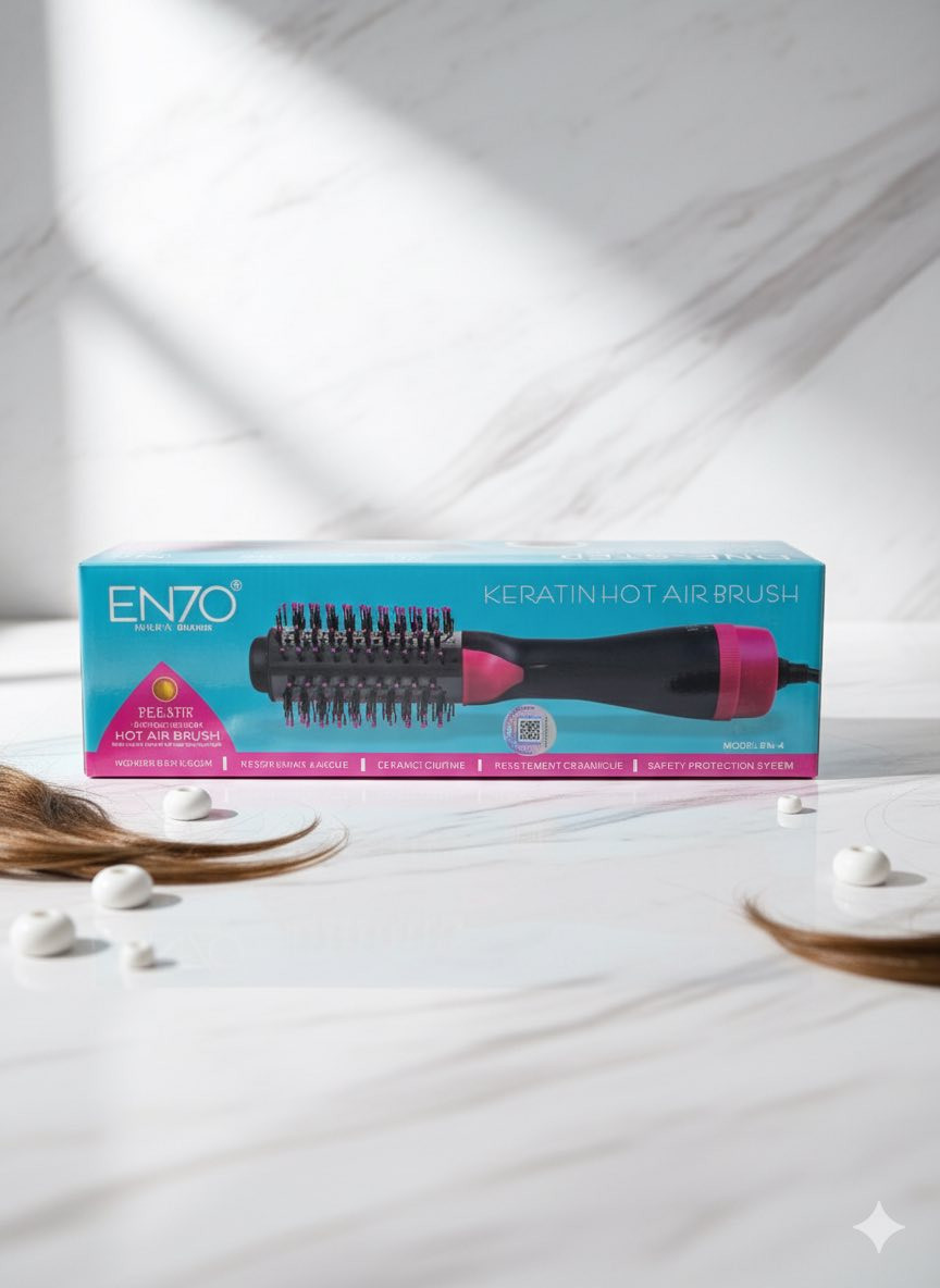 #صالونك_الخاص في منزلك! 🏠✨ مع فرشاة Enzo الحرارية، قولي وداعاً لصالونات التجميل. شعرك ناعم، لامع، وبمظهر حيوي في دقائق معدودة. الأناقة تبدأ من شعرك!"

للحجز والاستفسار يرجى مراسله الصفحه🤳
للحجز ع رقم وتساب 
7773332270📞
7716639035📞
يوجد توصيل
🚕 بسمايه الف
🚕 بغداد 5000
🚕وكل محافظات العراق 6000
يوجد دفع ماستر💰💰@أبرز المعجبين
