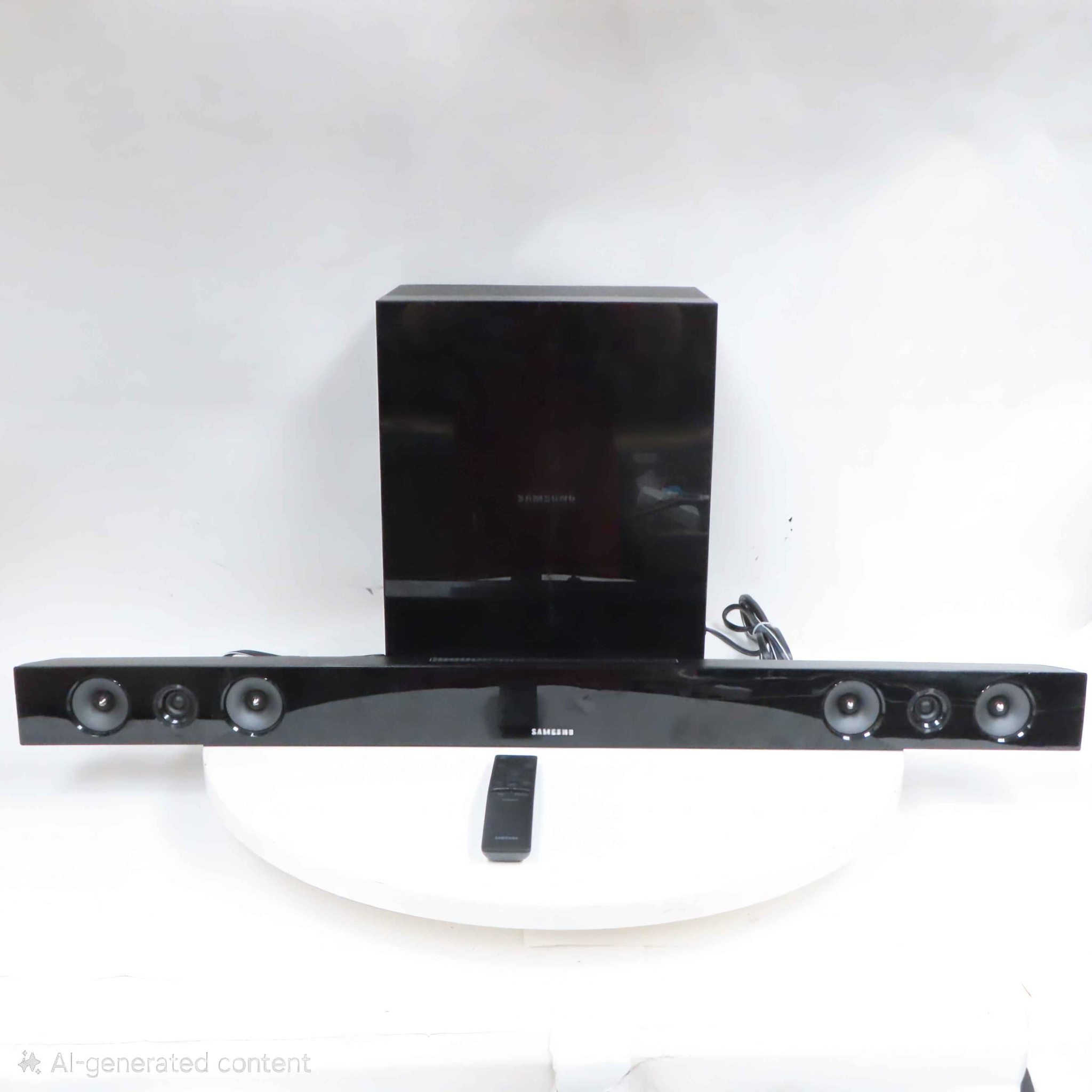 ⭐️ساوندباڕی سامسۆنگ پاک و بێکێشە هێزی دەنگ 280 بۆ 300 وات. بەیسەکەی وایەر لێسە و کۆنترۆڵی لەگەڵە
⭐️دیزاینێکی کەشخە و سادەو ڕاقی بۆ ژوری میوان.
⭐️دەنگێکی ئێجگار بەرز و ساف و ستێریۆو خەیاڵی
⭐️٧ مۆدی دەنگ.
⭐️بەیسێکی بەهێز و قوڵ. تایبەت بە هۆڵ و میوانی گەورە.
Bluetooth + AUX + optical + 2 HDMI +USB
DOLBY DIGITAL +dts 2.0 chanel
نرخ/115$ 
شوێن/سلێمانی. گەیاندنم نیە بۆ دەرەوەی سلێمانی السليمانية, العراق


**إذا كنت صاحب هذا الإعلان وتريد حذفه لأي سبب، رجاءا أرسل رسالة إلى الدعم الفني**