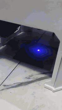 طابعة ليزرية • نقش جلد وأكريلك • أبو غريب