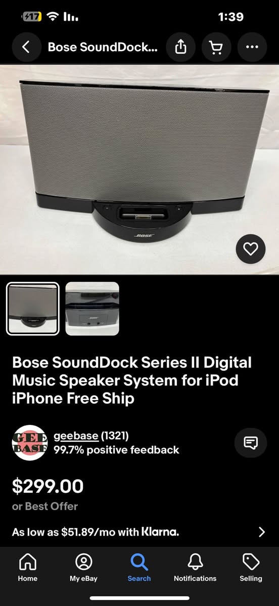 من رخصة الادمن طلعلي هذا سبيكر bose sounddock ll نسخة الاحدث هذا مو القديم بحياتي مطالعلي بهيج نضافه لكن للأسف بدون شاحن للأمانه مفاحصه لان ماعندي شاحن العنده غراضه ويعرفله ينطيني سعر بالخاص توصيل موجود


**إذا كنت صاحب هذا الإعلان وتريد حذفه لأي سبب، رجاءا أرسل رسالة إلى الدعم الفني**