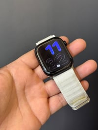 ساعة ابل جيل عاشر حجم 46 نضافة 95‎%‎ بدون محلقات بطارية 99 سعرهه 300 ا...