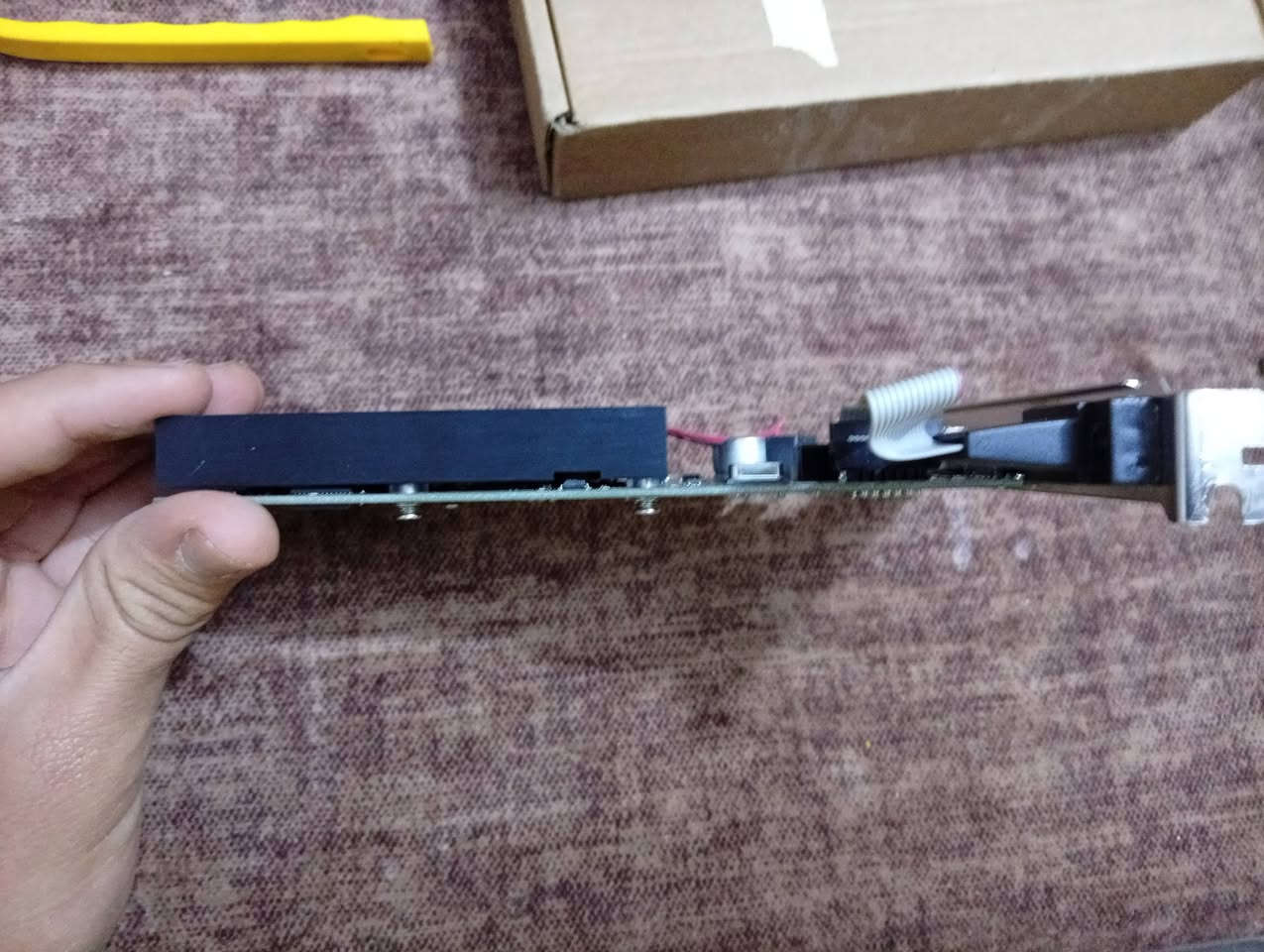 كرد شاشة GT 730 2GB DDR3 للبيع استخدام اسبوعين فقط شبه جديد شغال يجي معه قرص التعاريف أو تقدر تنزل تعاريف من نت و سجل ملاحظات للطريقة تثبيت التعاريف 
السعر 25 وبيه مجال مكاني البصرة التنومة ويوجد توصيل للبصره حاليا خارج البصرة لا يوجد حاليا


**إذا كنت صاحب هذا الإعلان وتريد حذفه لأي سبب، رجاءا أرسل رسالة إلى الدعم الفني**