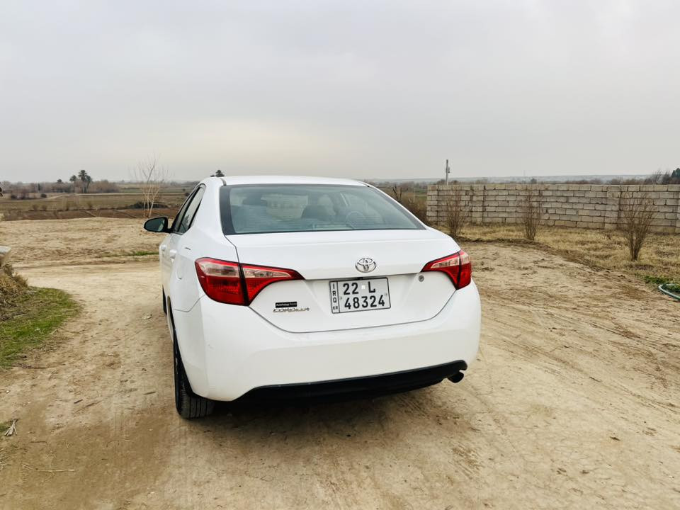 كورلا 17عادي للبيع 
الضرر بونيد وطرف چاملغ 
ماشي 184الف ميل 
محرك وگير بالشرط لا مفتوح ولا صرف
سنويه لل2030
السعر 148$وبي مجال 
الموقع ناحية الزاب 
للاستفسار اكثر الاتصال على ***********
