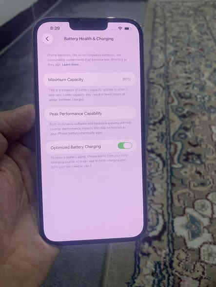 ئايفون ١٣ ى بروماكس ١٢٨ كيكا باترى ٨٦ نه كراوه هه وا نايا به زه مانى بيعه يبى شوختى نيه ته نها كاميراى ٠٥ ئيش ناكا ٣٦٥ $  ***********
