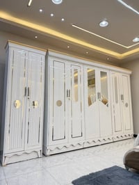 غرف نجاره عراقية • ٨ قطع • سرير ١٦٠×٢٠٠