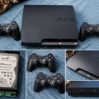 للبيع PS3 Slim مهكر جهاز PS3 Slim نظيف. مهكر وجاهز للألعاب. هارد خارجي...