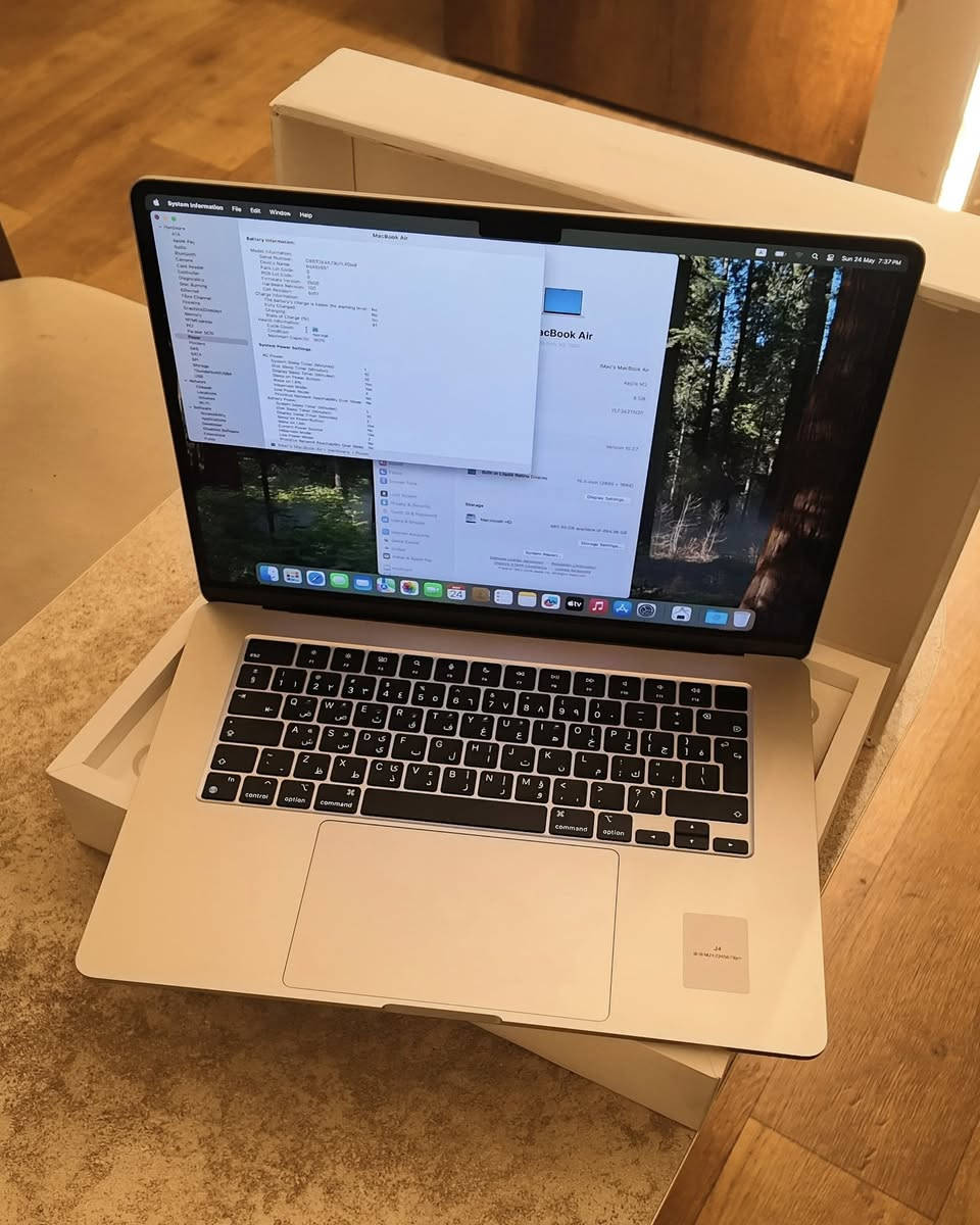 Macbook Air M2
512 GB Hard
8 GB Ram
Battery 100%
Cycle 20
15 inch
Gold
النظافه 100%
الجهاز عربي شرق اوسط وكاله ماستر العراق 
لمعرفه السعر  يرجى مراسله الصفحه او على الواتس
***********⁩
