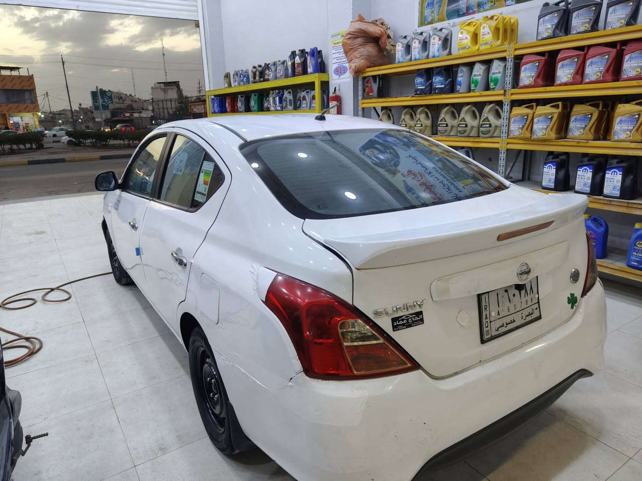 اللهم صل على محمد وال محمد نيسان سني بليتة زركة2018 حادثهة جاملغ وبنيد وبيهة 3 قطع صبغ محرك كير حدادة جاهزة السعر 78 وبيهة مجال قليل العنوان بصرة ***********
