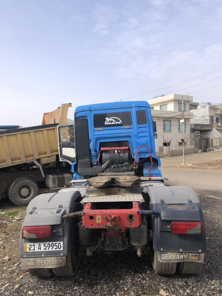 Man tga 430 4X4 2004
مان  تیگە دەبڵ ئەکسل
مەکینە ٤٣٠ کەپس
گێڕی عادی ڕیتایدەر
دوو جوت تایەی لۆک
سەنەوی تازە 
هیچ مەسرەفێکی نییە گێڕ و مەکینە و ئەکسل و دەبڵ ئەکسلی بە شەرت 
نرخی 160 وەرەقە و مەجال
***********
