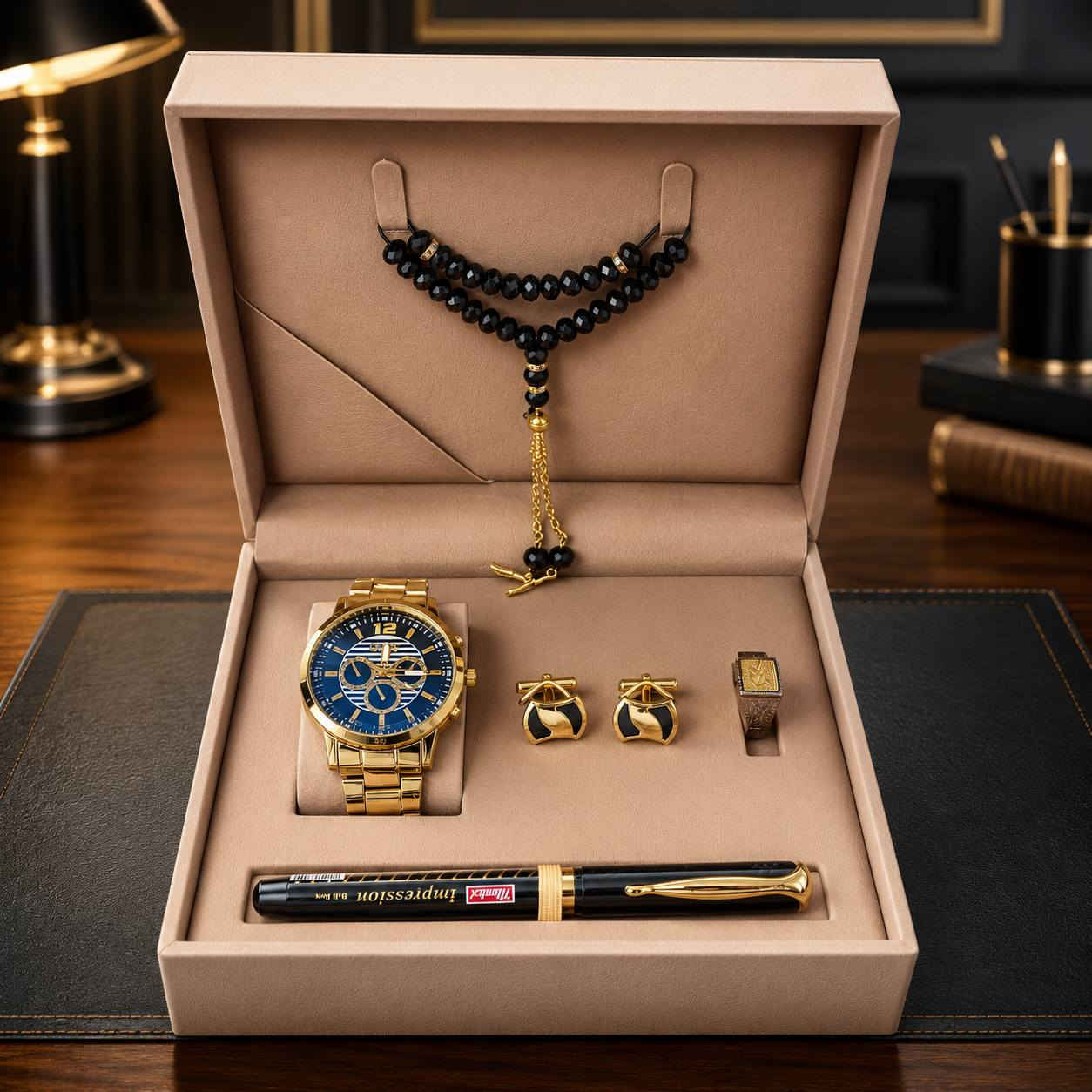 ⌚ بكج ساعة رجالي أنيق ومميز سير حديد
كوالتي عالي 
روعة بالتصميم ✨
✨ تصميم فاخر يلفت الانتباه
✨ هدية مثالية لك ولمن تحب
قدم هدية تعبر عن ذوقك ... لأن التفاصيل تصنع الفرق ❤️
🔥 السعر 20 ألف دينار 🔥
توصيل سامراء ألف دينار
توصيل أقضية صلاح الدين ثلاث آلاف
توصيل محافظات خمسة آلاف
***********
واتساب أو اتصال أو خاص
الفحص أمام المندوب

