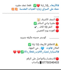 النجف الأشرف • وادي السلام • كوستر مكيفة