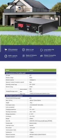 بطارية ١٢٠أمبير ٢٤فولت • خلايا A • توصيل لكل العراق