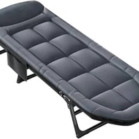 سرير قابل للطي • كرسي استرخاء • يحمل ١٦٠كجم