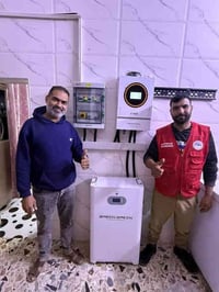 قامت شركة الجزيرة للطاقه الشمسية بربط منضومة طاقة الشمسية بمحافظه بغدا...