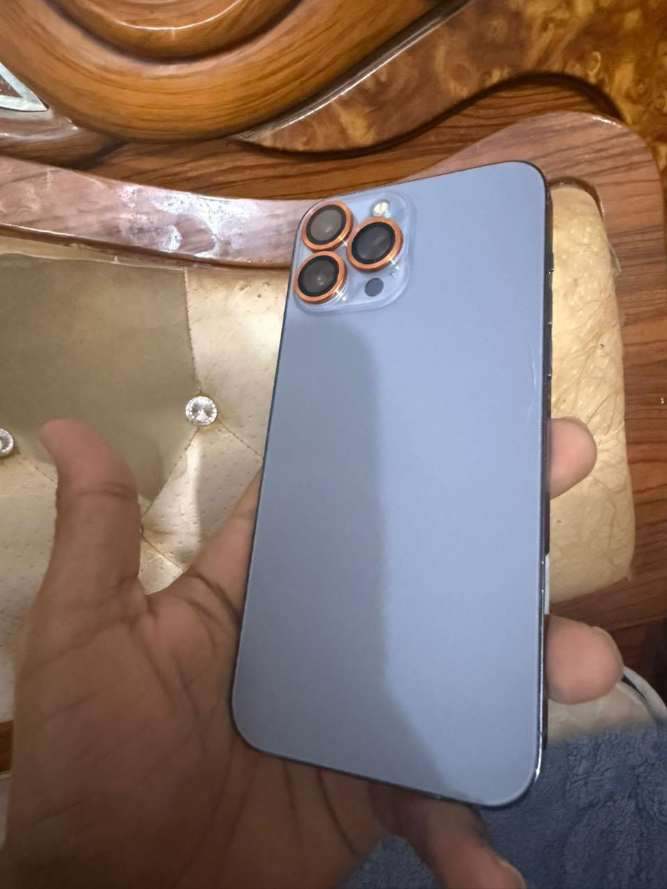 آيفون 13 برو ماكس للبيع
ذاكره 256
البطارية 76 بلادي 
جهاز  بس شخط بل ضهر ما مبين 
باقي التفاصيل موضح بل صور 
السعر 550 قفل 
كربلاء الانتفاضه الثالثه قرب الدره 
رقمي ***********
