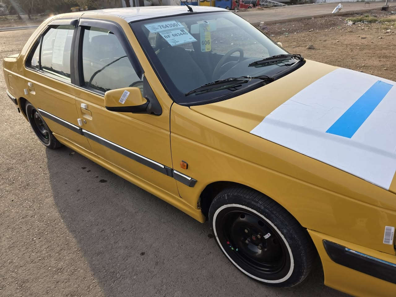 سلام عليكم بيجو بارص البيع مديل 15
السياره جديد دوشمه جديده أبطاين وكشنات مال انتره

تخم تاير جديد صدر أمامي وخلفي جديد كير ومحرك كفاله 

تبريد تدفئه لوك تحويل مباشر مصفره هيئه وغرامه  العنون بغداد الحبيبيه *********** السعر 45
