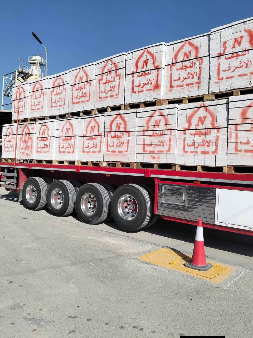 يعلن معمل ثرمستون النجف  اسعار  جمله   لكافة محافظات العراق***********
18×24×60/عدد الكبسه 56قطعه ⬅️يبني 8متر طول بأرتفاع /1متر
20×20×60عدد الكبسه 60قطعه ⬅️يبني 7متر وربع طول برتفاع /1متر
15×20×60⬅️عدد الكبسه /80/قطعه يبني 9متر ونص طول برتفاع /1متر

قياسات طابوق العگاده والتغليف
12×24×60⬅️/عدد الكبسه82طابوقه تعگد /12متر مربع
10×20×60/⬅️عدد الكبسه 100طابوقه +10طابوقه قياس 20حمايه تعگد 13متر
لاتصال على الرقم 
***********
