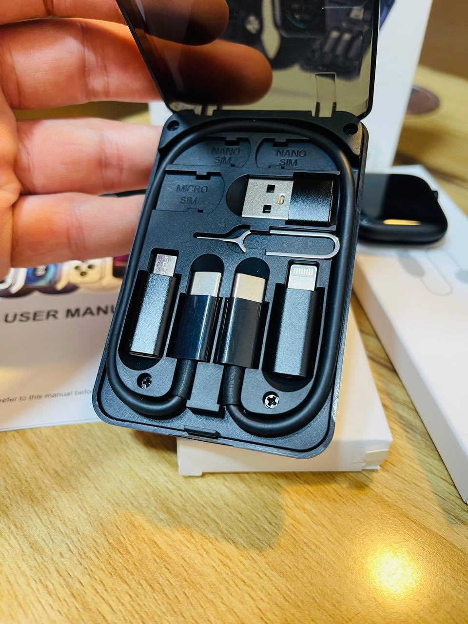 بكج 3❌1 من ماركة GREEN LION ✅
- يحتوي على ساعة سمارت بشاشة AMOLED تدعم جميع الأوضاع الرياضية و الصحية و إشعارت برامج التواصل من خلال الربط على الهاتف , تحتوي على سيرين + شاحنة لاسلكية 
- سماعة ( ايربود) بلوتوث 5.0 صوت عالي الوضوح ، 4 ساعات مدة استخدام متواصل 
- صندوق طوارئ يحتوي على جميع منافذ الشحن مع كيبل شحن سريع بقدرة 65W مع إبره فتح الاجهزة

السعر : 25 مع التوصيل 🚚


**إذا كنت صاحب هذا الإعلان وتريد حذفه لأي سبب، رجاءا أرسل رسالة إلى الدعم الفني**