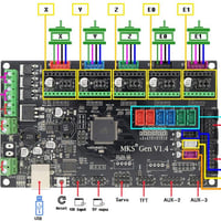 MKS Gen V1.4 • لوحة تحكم 3D • بدون Arduino+RAMPS