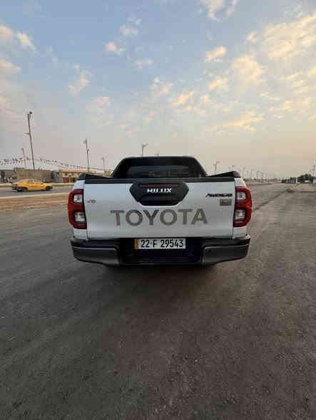 تويوتا هايلوكس 2024 ادفنتشر ماشية 38 الف كيلو متر 
رقم اربيل 
6 سلندر
المواصفات
بصمة
.شاشه 
.اربع كاميرات وحساسات
.اشاير مري 
.تحكم مري 
.4 جام اوتو 
.كشافات ضبابيه
.زينون اشاير لد 
.تحكم ستيرن
.تبريد خلفي 
سونار السيارة موجود ضمن الصور 
السعر 400 وبيها مجال 
للاستفسار ***********
العنوان واسط- الصويرة
