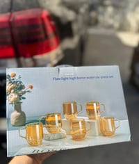 كوب كبير • سيت 6 قطع • زجاج ثقيل